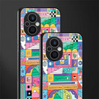 jamie's illustration back phone cover | glass case for oppo f21 pro 5g