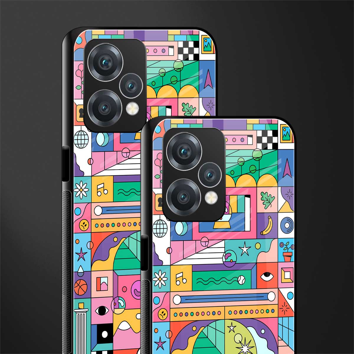 jamie's illustration back phone cover | glass case for oneplus nord ce 2 lite 5g
