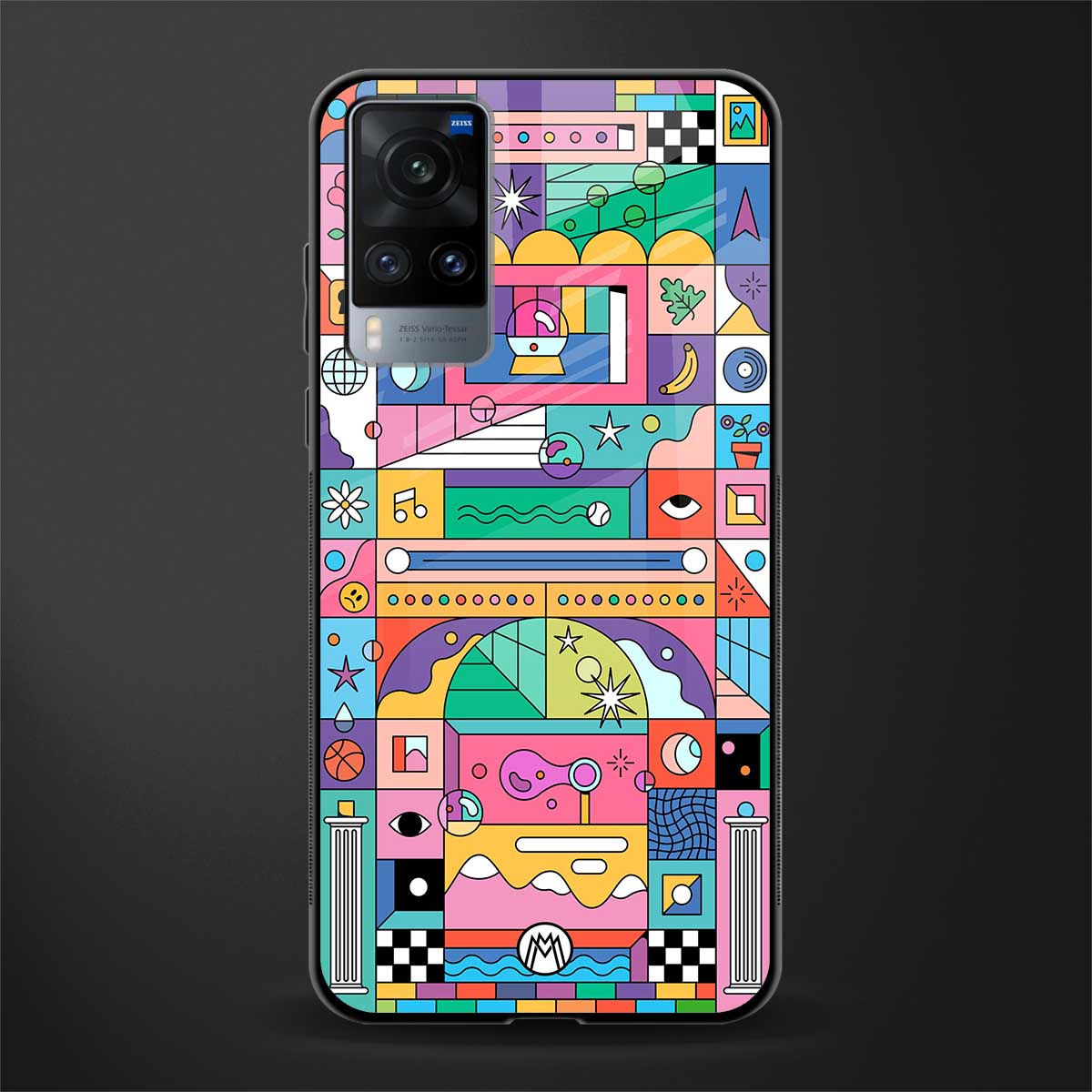 jamie's illustration glass case for vivo x60 image