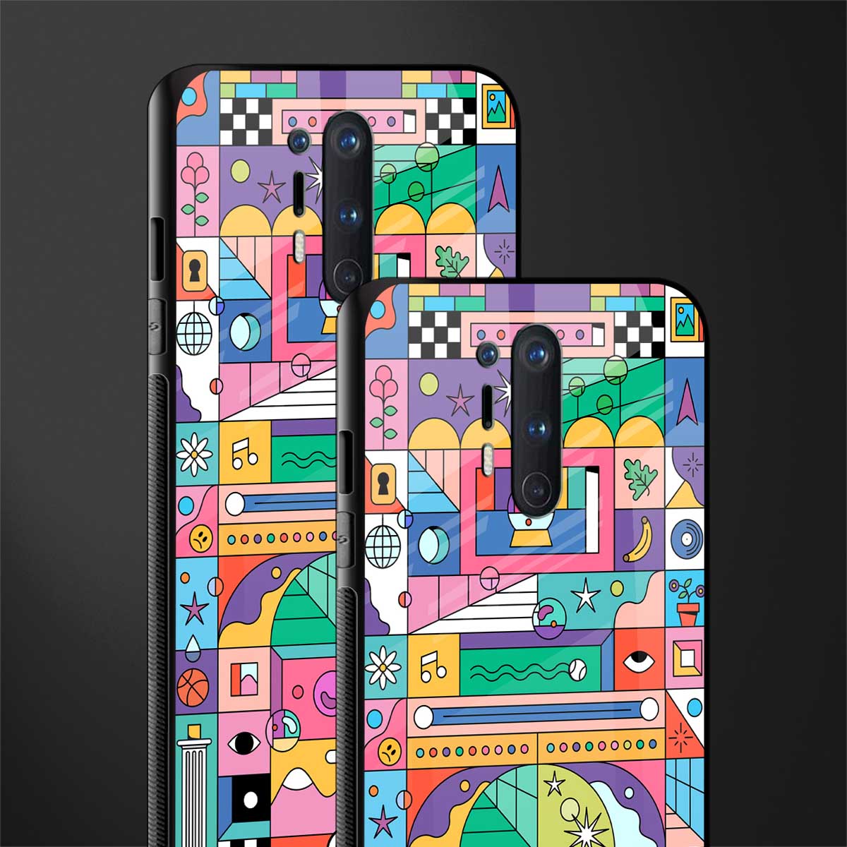 jamie's illustration glass case for oneplus 8 pro image-2