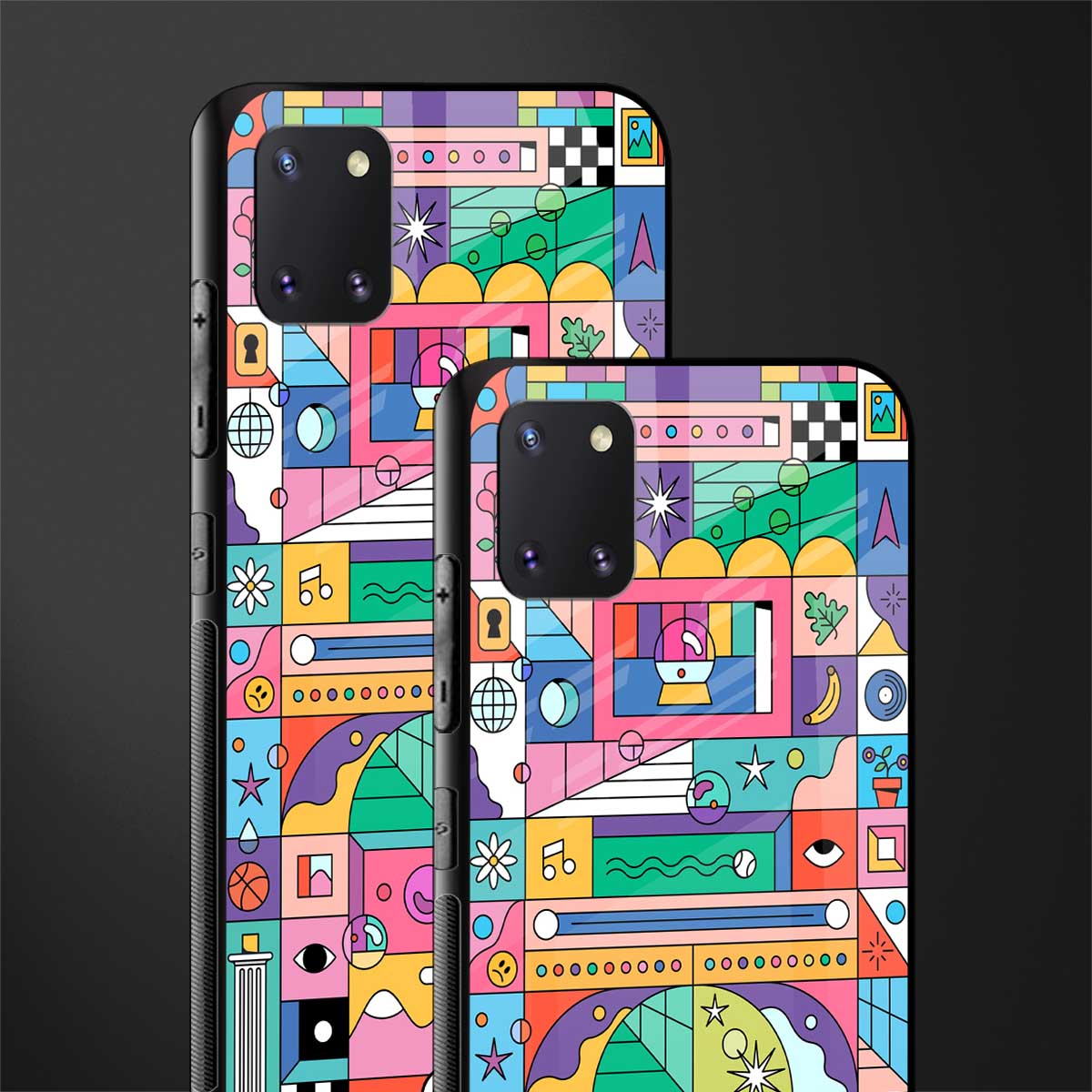 jamie's illustration glass case for samsung a81 image-2