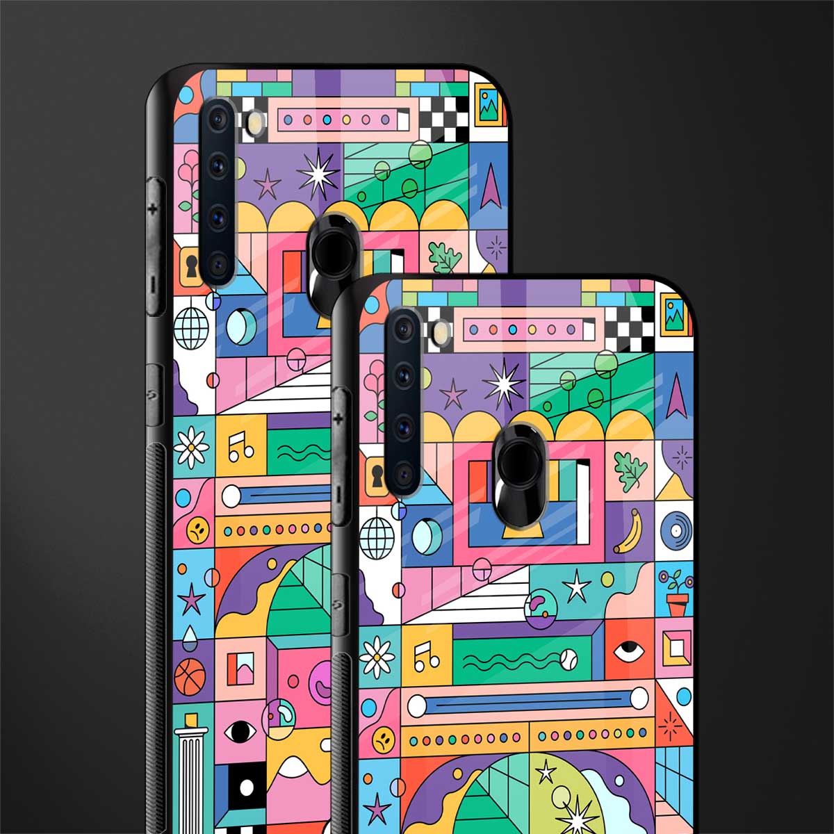 jamie's illustration glass case for samsung a21 image-2