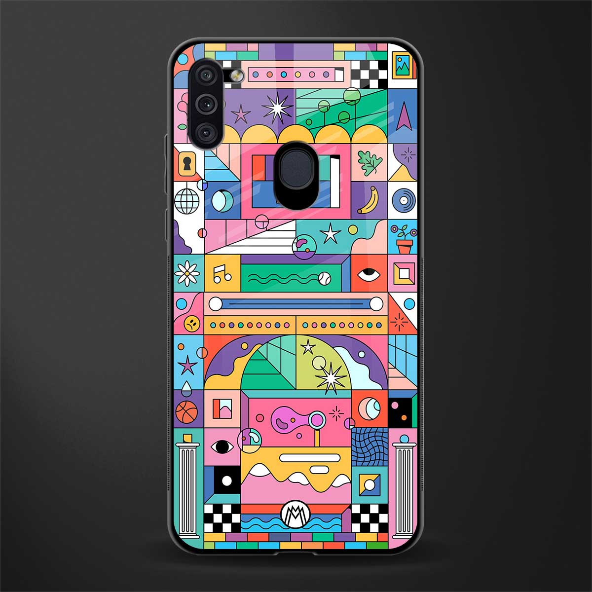 jamie's illustration glass case for samsung galaxy m11 image