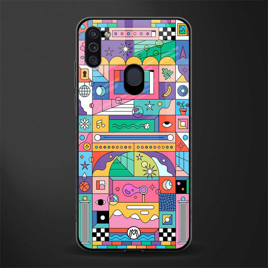 jamie's illustration glass case for samsung galaxy m11 image