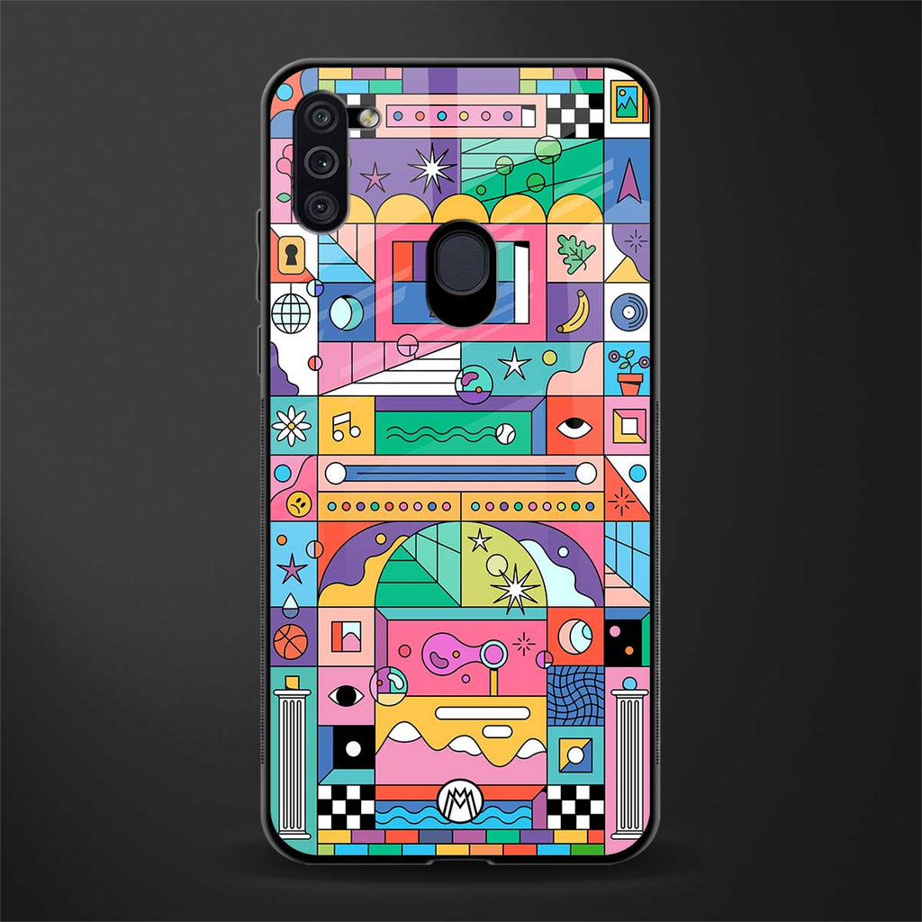 jamie's illustration glass case for samsung a11 image
