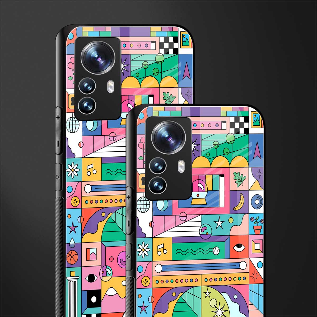 jamie's illustration back phone cover | glass case for xiaomi 12 pro