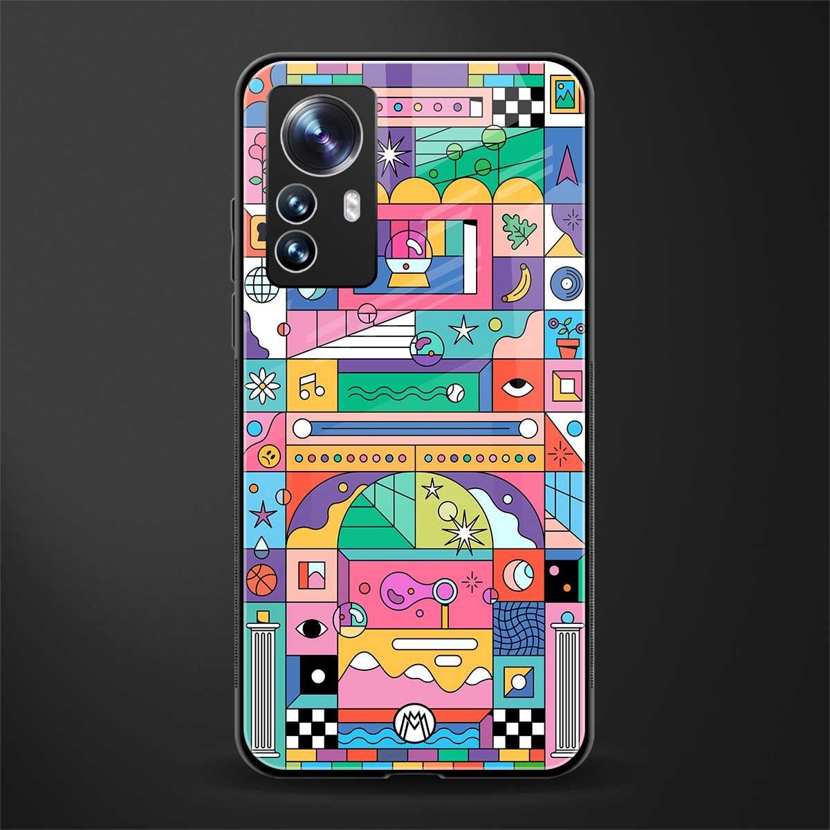 jamie's illustration back phone cover | glass case for xiaomi 12 pro