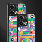 jamie's illustration back phone cover | glass case for oppo reno 8