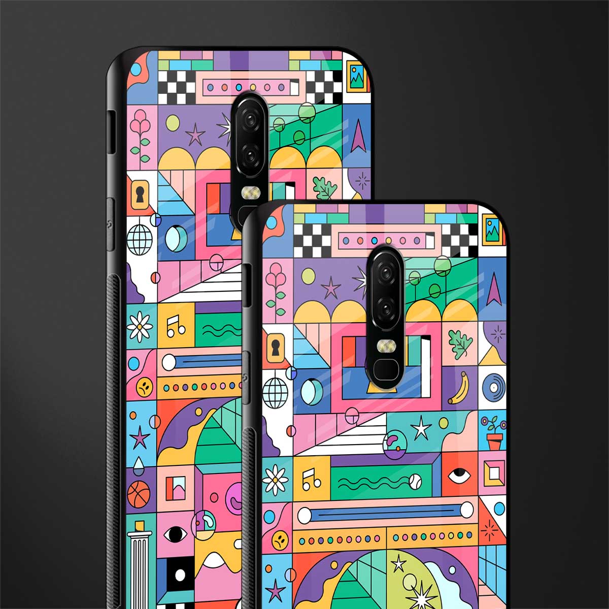 jamie's illustration glass case for oneplus 6 image-2
