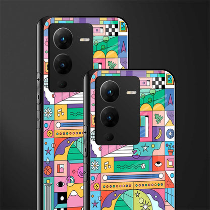 jamie's illustration back phone cover | glass case for vivo v25 pro 5g
