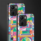 jamie's illustration back phone cover | glass case for vivo y16