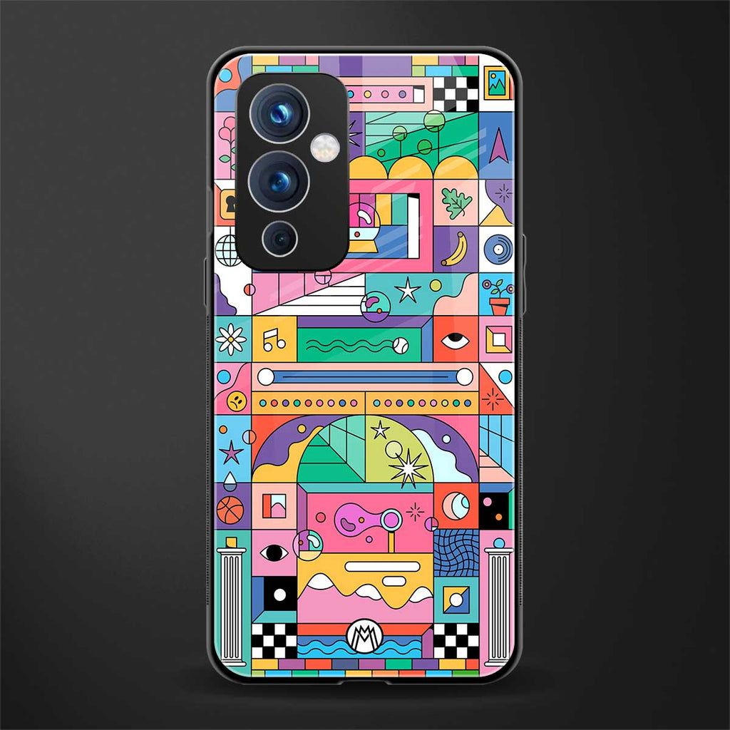 jamie's illustration back phone cover | glass case for oneplus 9
