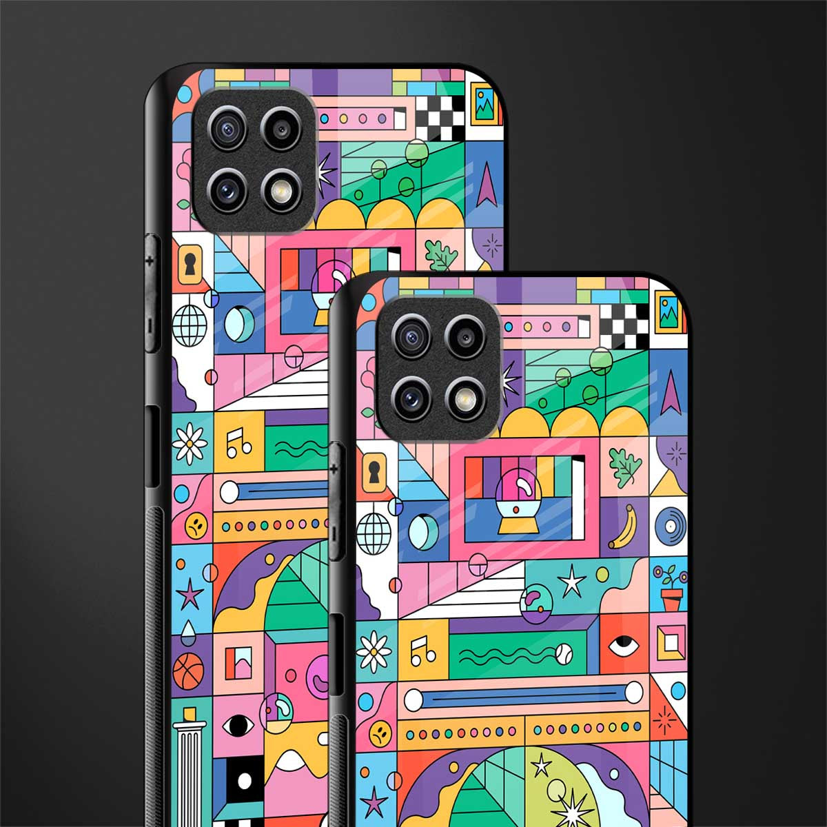 jamie's illustration back phone cover | glass case for samsung galaxy f42
