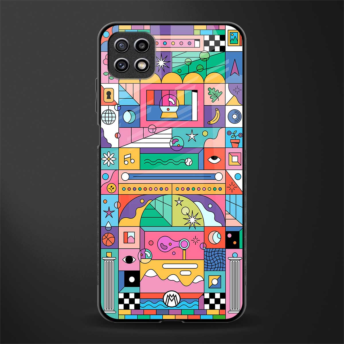 jamie's illustration back phone cover | glass case for samsung galaxy f42