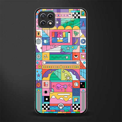 jamie's illustration back phone cover | glass case for samsung galaxy f42