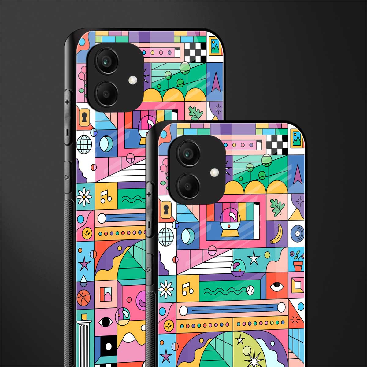 jamie's illustration back phone cover | glass case for samsung galaxy a04