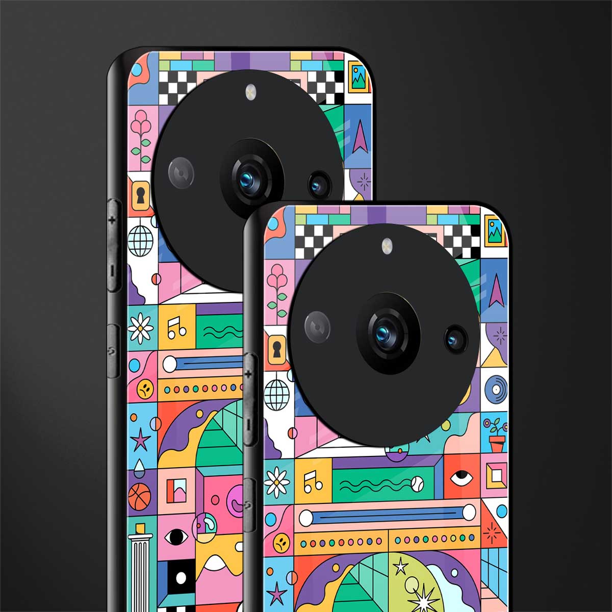 jamie's illustration back phone cover | glass case for realme 11 pro 5g