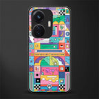 jamie's illustration back phone cover | glass case for vivo t1 44w 4g