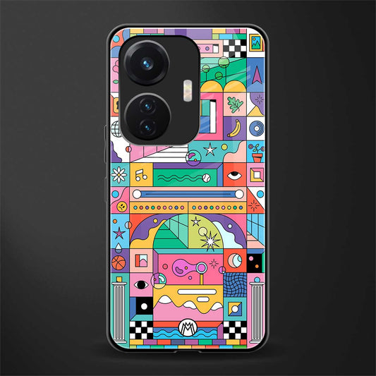 jamie's illustration back phone cover | glass case for vivo t1 44w 4g