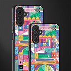 jamie's illustration back phone cover | glass case for samsun galaxy a24 4g