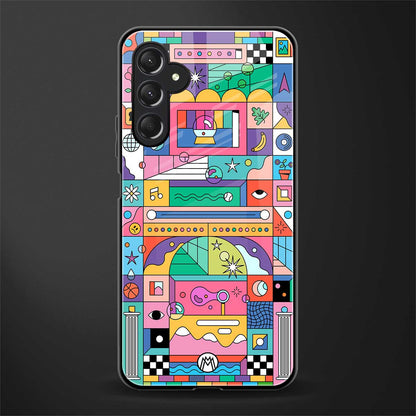 jamie's illustration back phone cover | glass case for samsun galaxy a24 4g