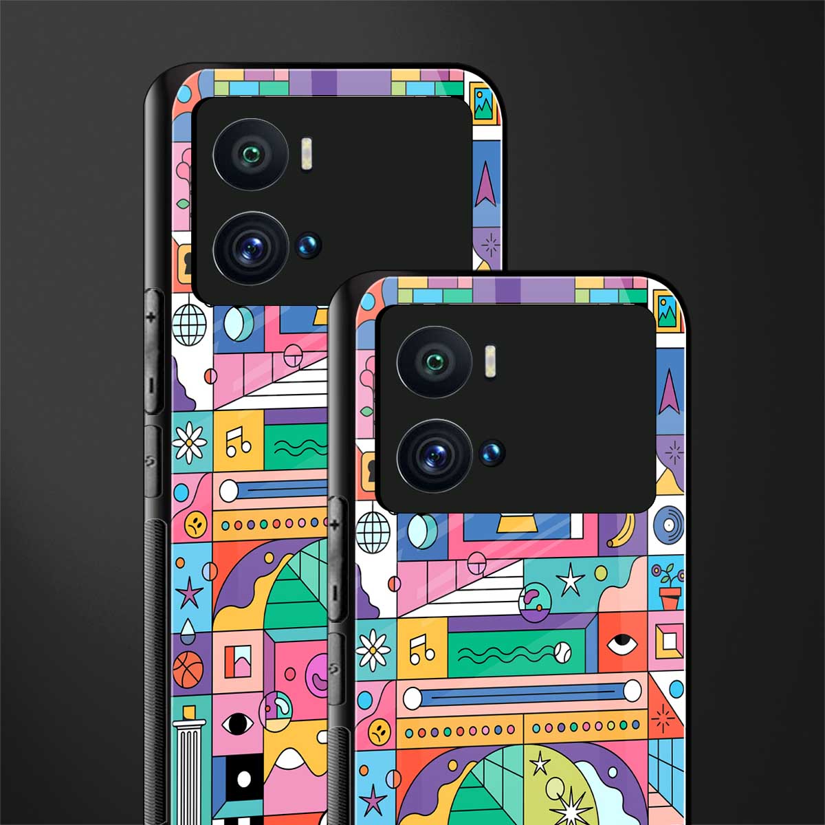 jamie's illustration back phone cover | glass case for iQOO 9 Pro