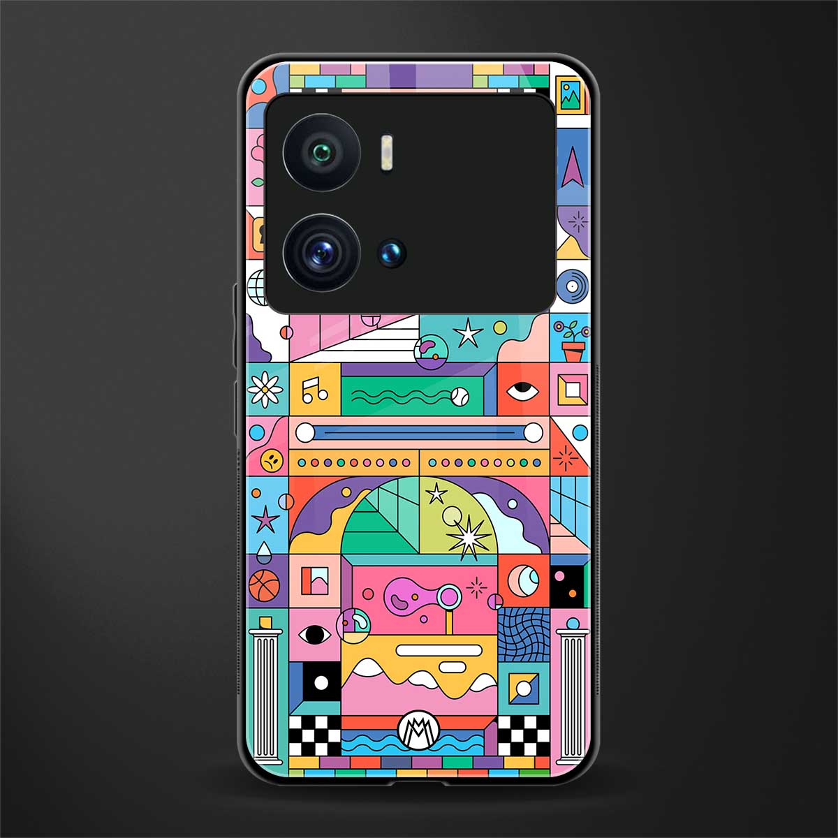jamie's illustration back phone cover | glass case for iQOO 9 Pro