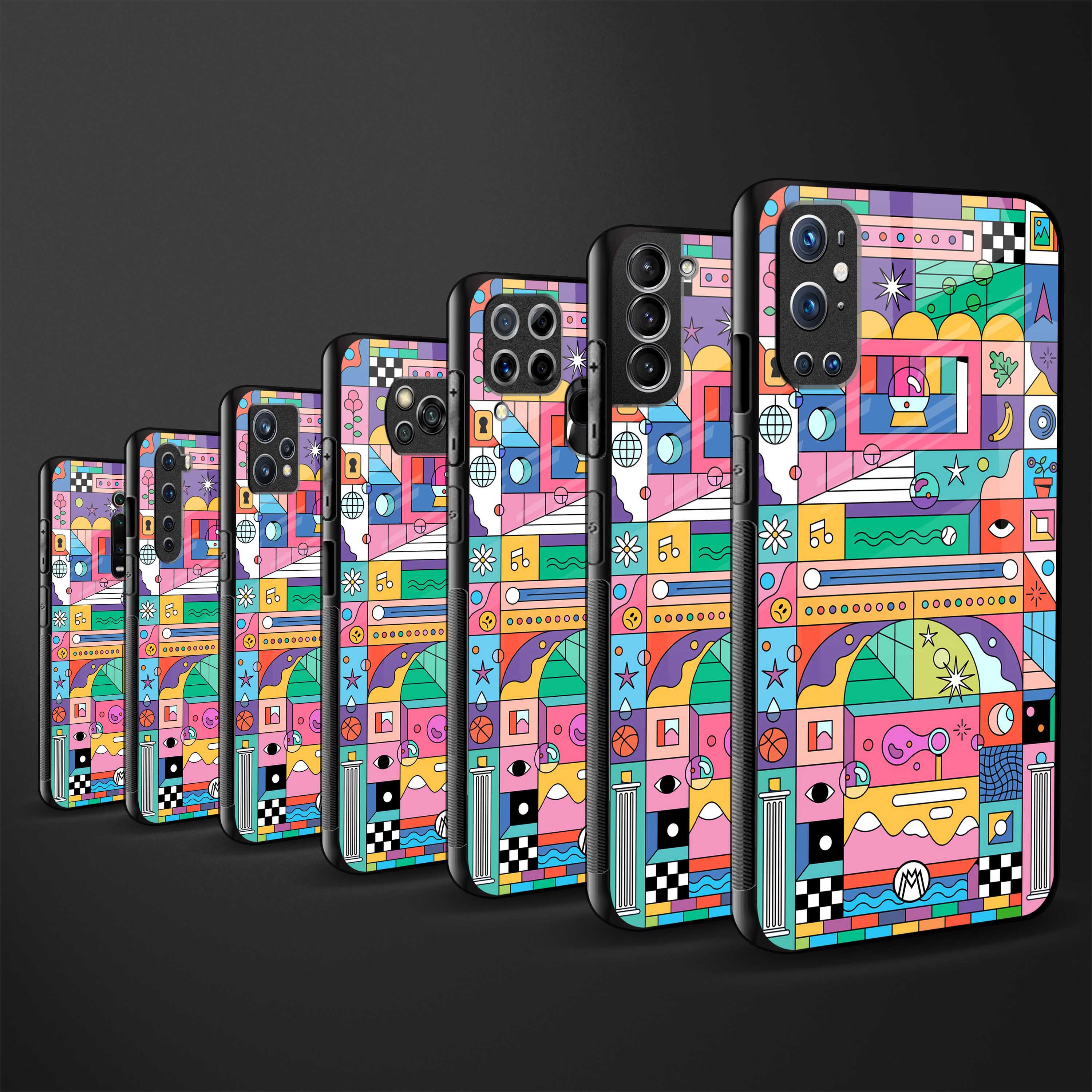 jamie's illustration glass case for oppo a54 image-3