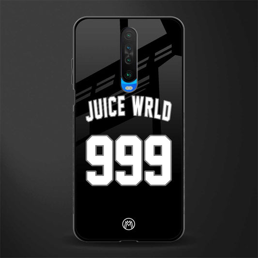 juice wrld 999 glass case for poco x2 image