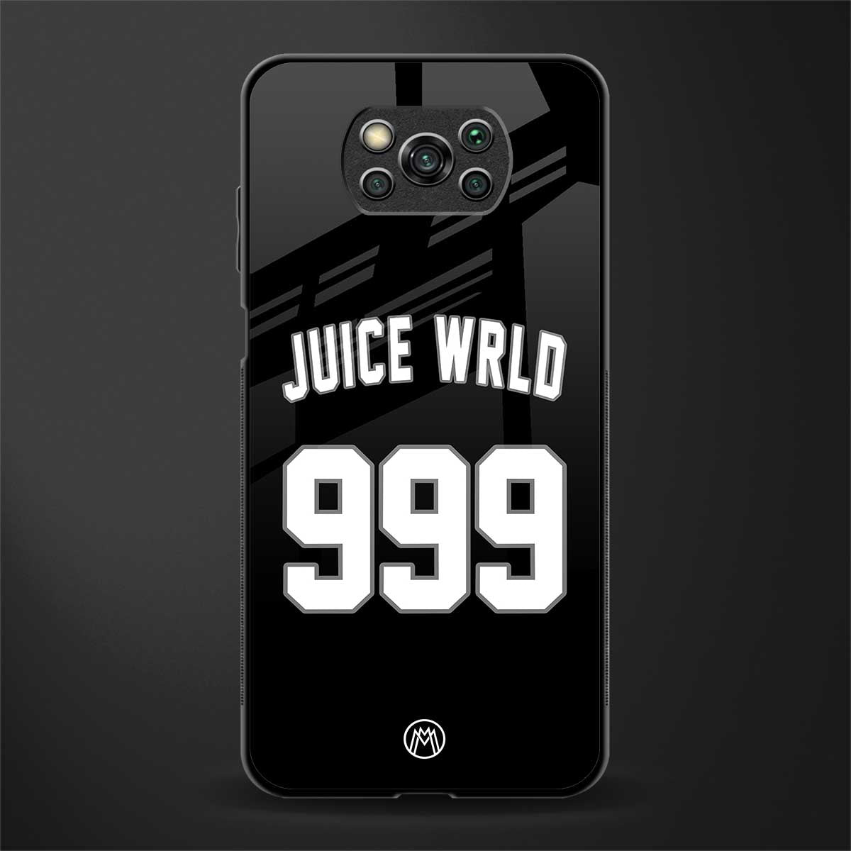 juice wrld 999 glass case for poco x3 image