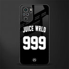 juice wrld 999 glass case for redmi note 10s image