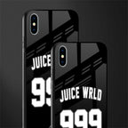 juice wrld 999 glass case for iphone xs max image-2
