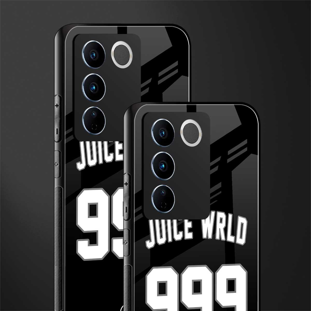 juice wrld 999 back phone cover | glass case for vivo v27 pro 5g