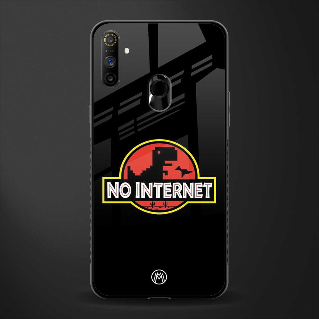 jurassic park no internet glass case for realme narzo 10a image