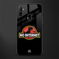 jurassic park no internet glass case for realme narzo 10a image
