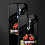 jurassic park no internet glass case for oppo reno 2z image-2