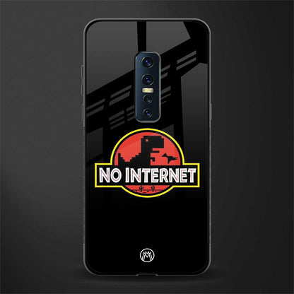 jurassic park no internet glass case for vivo v17 pro image