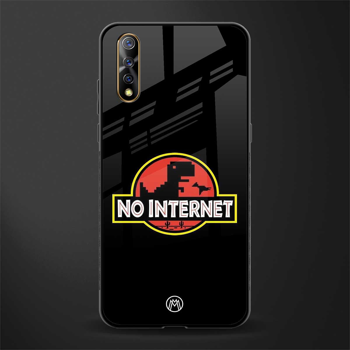 jurassic park no internet glass case for vivo s1 image
