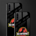 jurassic park no internet glass case for samsung galaxy a50s image-2