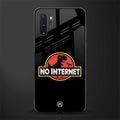 jurassic park no internet glass case for samsung galaxy note 10 plus image