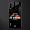 jurassic park no internet glass case for mi a3 redmi a3 image