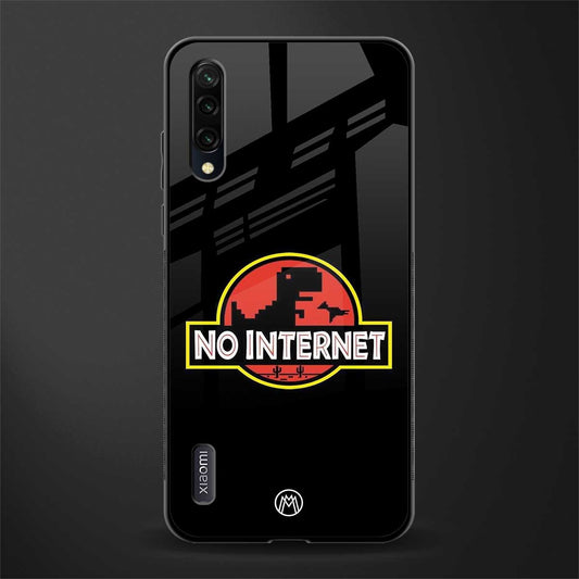 jurassic park no internet glass case for mi a3 redmi a3 image