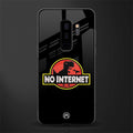 jurassic park no internet glass case for samsung galaxy s9 plus image