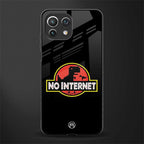 jurassic park no internet glass case for mi 11 lite image