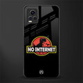 jurassic park no internet back phone cover | glass case for vivo y73