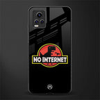 jurassic park no internet back phone cover | glass case for vivo y73