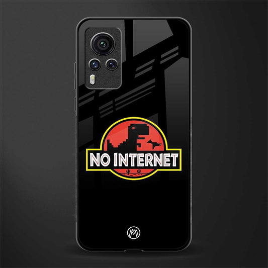 jurassic park no internet glass case for vivo x60 pro image