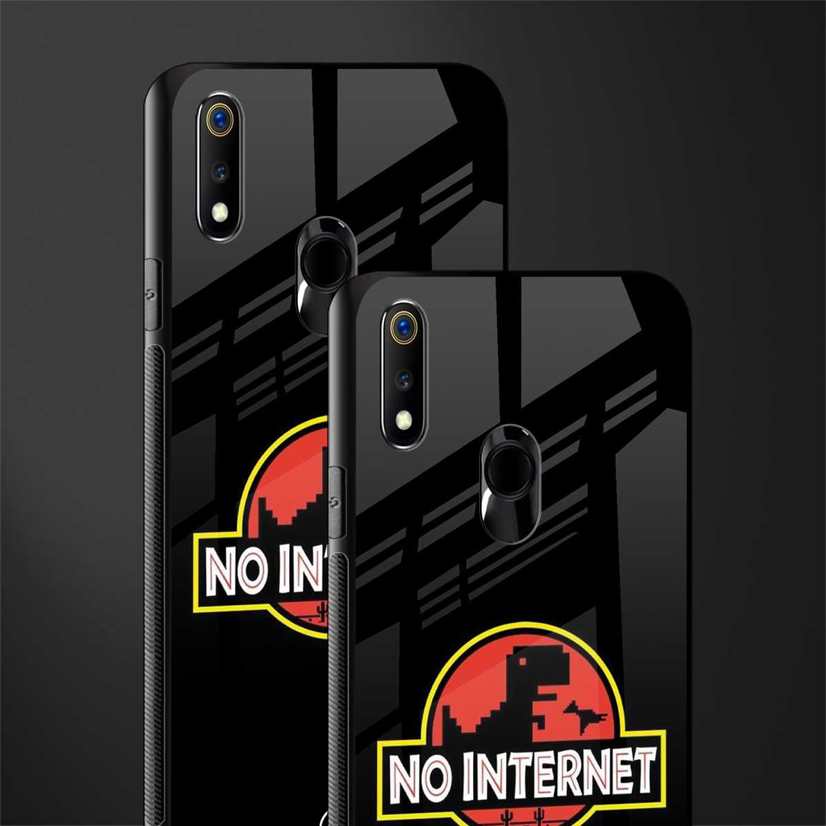 jurassic park no internet glass case for realme 3 pro image-2