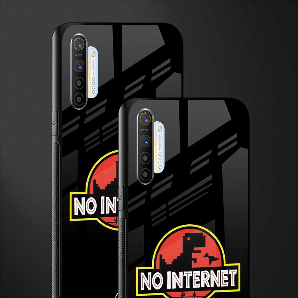 jurassic park no internet glass case for realme x2 image-2