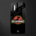 jurassic park no internet glass case for realme x2 image